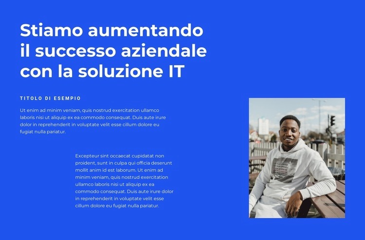 Il successo inizia qui Progettazione di siti web