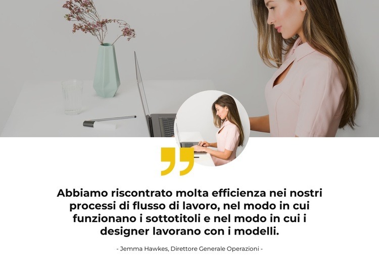 Leggi la reazione Mockup del sito web