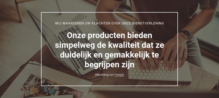 Analyse van productkwaliteit CSS-sjabloon