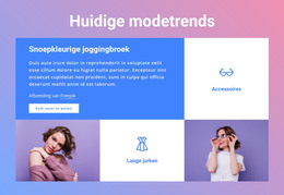 Huidige Modetrends - HTML-Sjablooncode