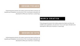 Web Design Gratuito Para Benefícios Em Blocos De Texto