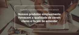 Análise Da Qualidade Do Produto - Modelo HTML5 Pronto Para Usar
