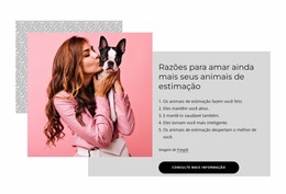 Razões Para Amar Ainda Mais Seus Animais De Estimação - Inspiração De Template Joomla