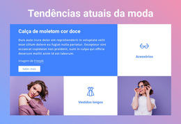Tendências Da Moda Atual Tema WordPress