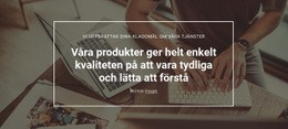 Sidans HTML För Produktkvalitetsanalys