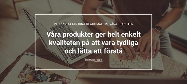 Produktkvalitetsanalys WordPress -tema