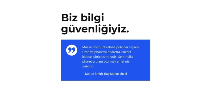 Özel bağlantı HTML Şablonu