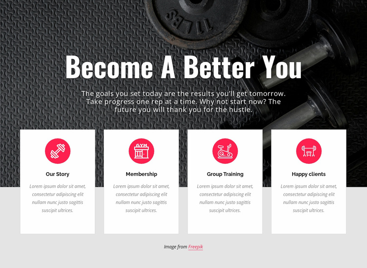 Becone a better you Website Template