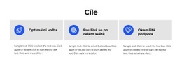Cíle – Kreativní Víceúčelová Šablona