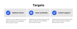 Targets Clean And Minimal Template