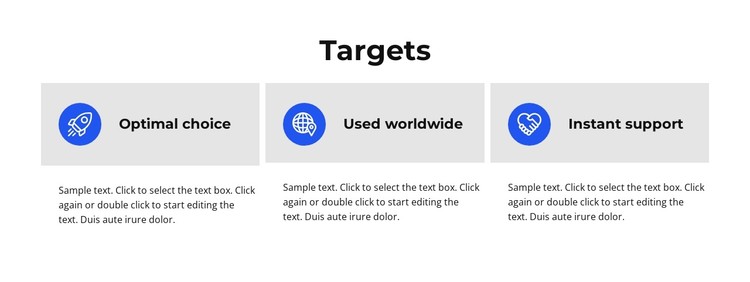 Targets CSS Template