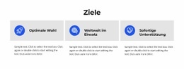 Ziele - Website Creation HTML