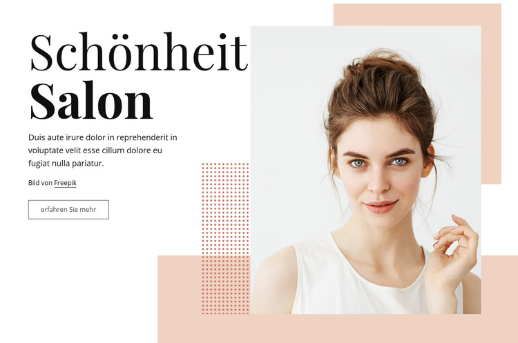 Boutique Schönheitssalon Website-Vorlage