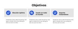 Objetivos - Plantilla Creativa Multipropósito