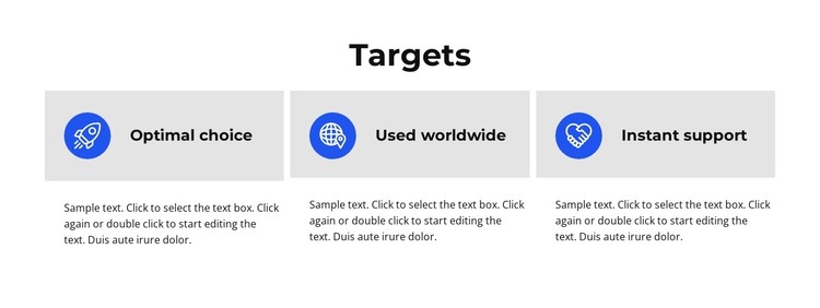Targets HTML Template