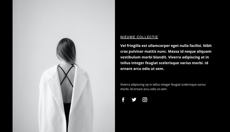 Interessante details in kleding CSS-sjabloon