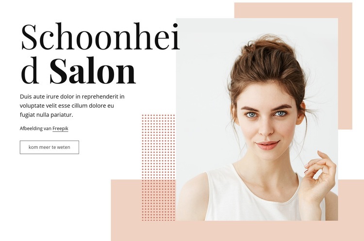 Boetiek schoonheidssalon Html Website Builder