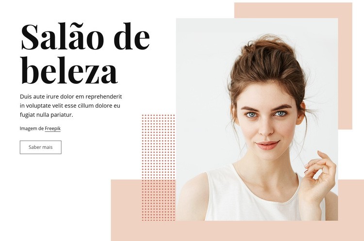 Boutique salão de beleza Construtor de sites HTML