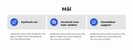 Mål - HTML-Webbplatsmall