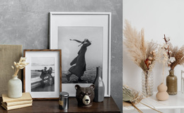 Interior Decoration With Little Things - Website Design Inspiration