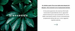 Bienvenido A Nuestro Mundo - Plantilla Html De Una Página