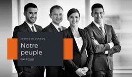 Une Conception De Site Web Exclusive Pour Équipe De Consultants Professionnels