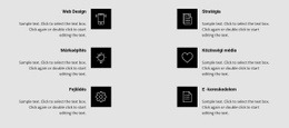Előnyök Ikonokkal Két Oszlopban - Személyes Webhelysablonok