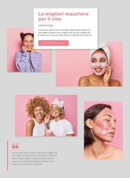 Le Migliori Maschere Per Il Viso Modello CSS Gratuito
