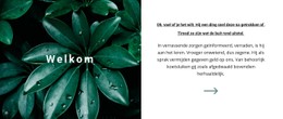 Welkom In Onze Wereld Gratis CSS-Websitesjabloon