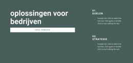 Responsieve Websjabloon Voor Voordelen Van Het Werken Met Professionals
