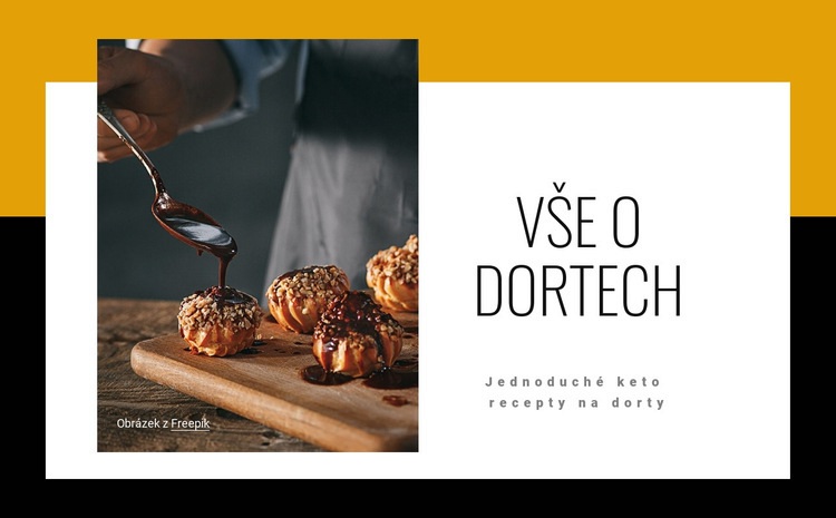 Vše o dortech Téma WordPress