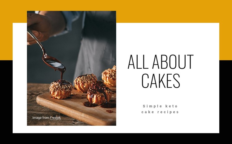 All about cakes CSS Template