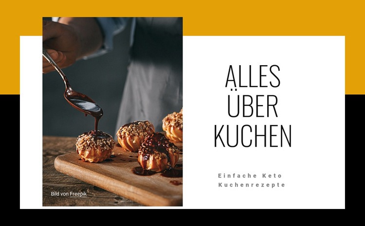 Alles über Kuchen Website design