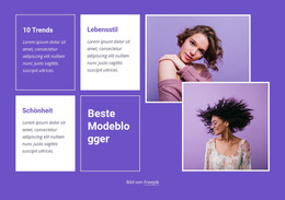 Beste Modetrends – Fertiges Website-Design