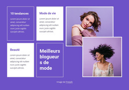 Meilleures Tendances De La Mode - Modèle HTML5 Réactif