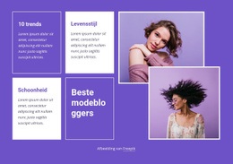 Beste Modetrends - Gratis Download Website-Mockup