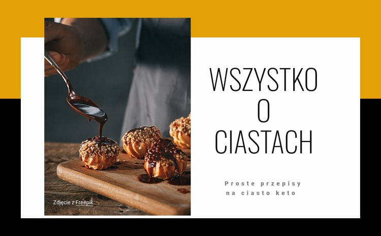 Wszystko o ciastach Szablony do tworzenia witryn internetowych