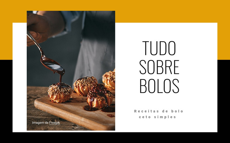 Tudo sobre bolos Modelo de site