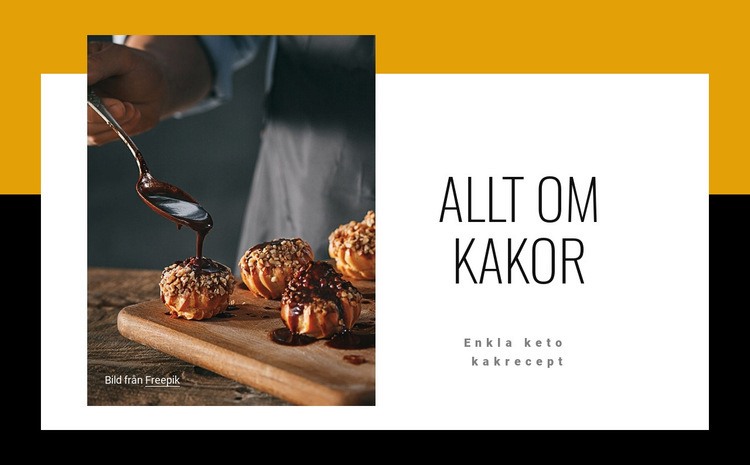 Allt om kakor CSS -mall