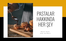 Kek Hakkında Her Şey Bir Sayfa Şablonu