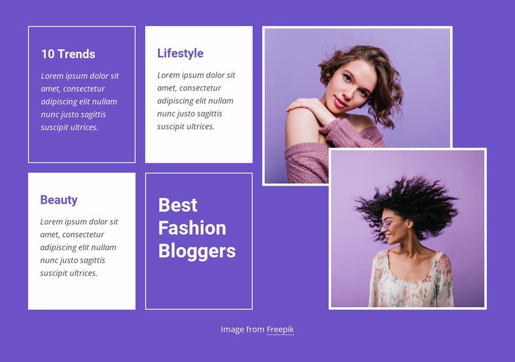 Best fashion trends Web Page Design