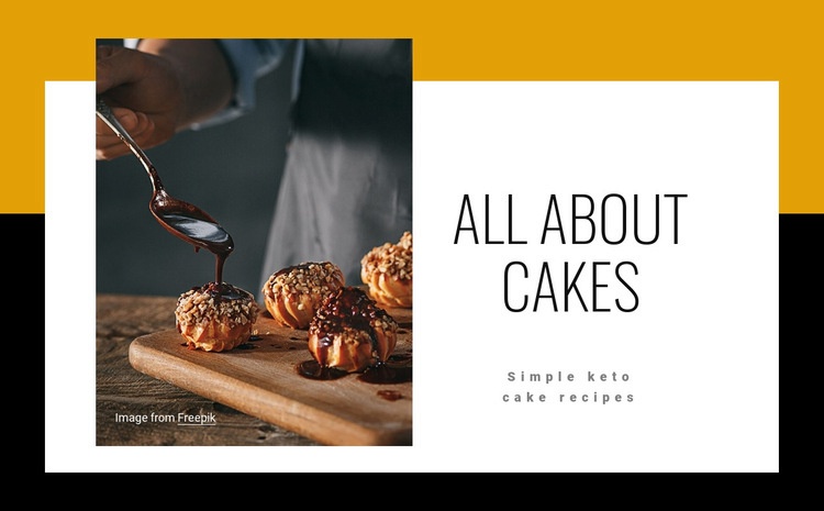 All about cakes Wix Template Alternative