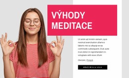 Výhody Meditace – Webová Šablona HTML