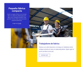 Pequeña Fábrica Compacta - HTML Site Builder