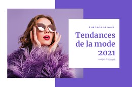 Guides D'Achat Et Tendances De La Mode Site Web D'Une Seule Page