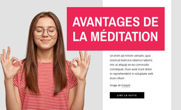 Avantages De La Méditation - Modèle Web HTML