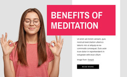 Benefits Of Meditation - HTML5 Responsive Template