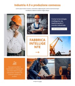 Pagina HTML Per Industria E Produzione Connessa