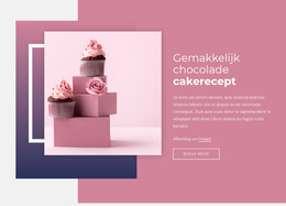 Makkelijke Recepten Voor Chocoladetaart - HTML-Sjabloon Downloaden