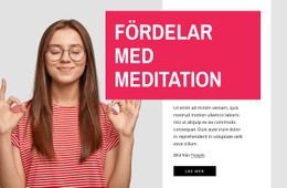 Fördelar Med Meditation - Enkel Webbplatsmall